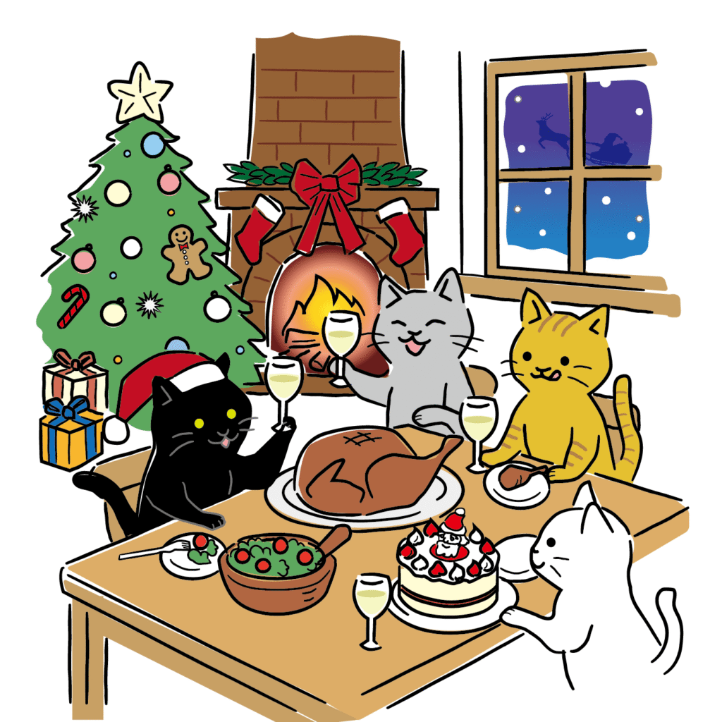 クリスマスパーティー間違い探し